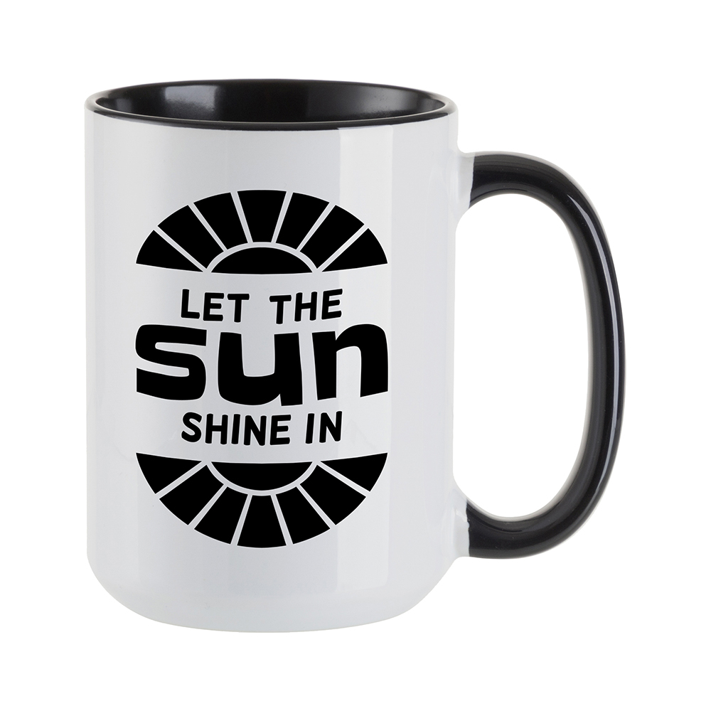 15oz Inner Rim Color Mug(Black)