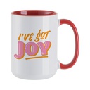  15oz Inner Rim Color Mug(Red) 