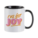 Sublimation Inner/Handle Color Mug Blank, Black - 11 oz/330 ml (6 Pack)