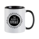 Sublimation Inner/Handle Color Mug Blank, Black - 11 oz/330 ml (6 Pack)