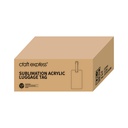 Sublimation Acrylic Luggage Tag, 4 pack, 2.3 x 3.7''