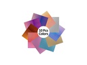 Assorted Colorful Adhesive Vinyl Sheets Pack(10 sheets Vinyl)