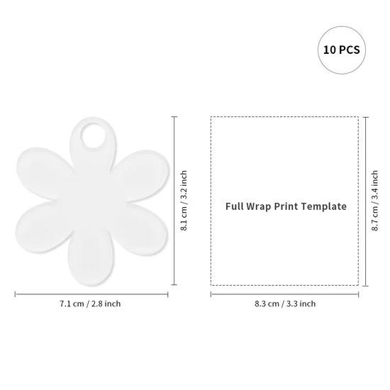Craft Express Acrylic Name Tag for 40oz Tumblers Straw Lid, 10 Pack