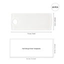 Craft Express Acrylic Name Tag for 40oz Tumblers Straw Lid, 20 Pack