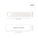 Craft Express Acrylic Name Tag for 40oz Tumblers Straw Lid, 20 Pack